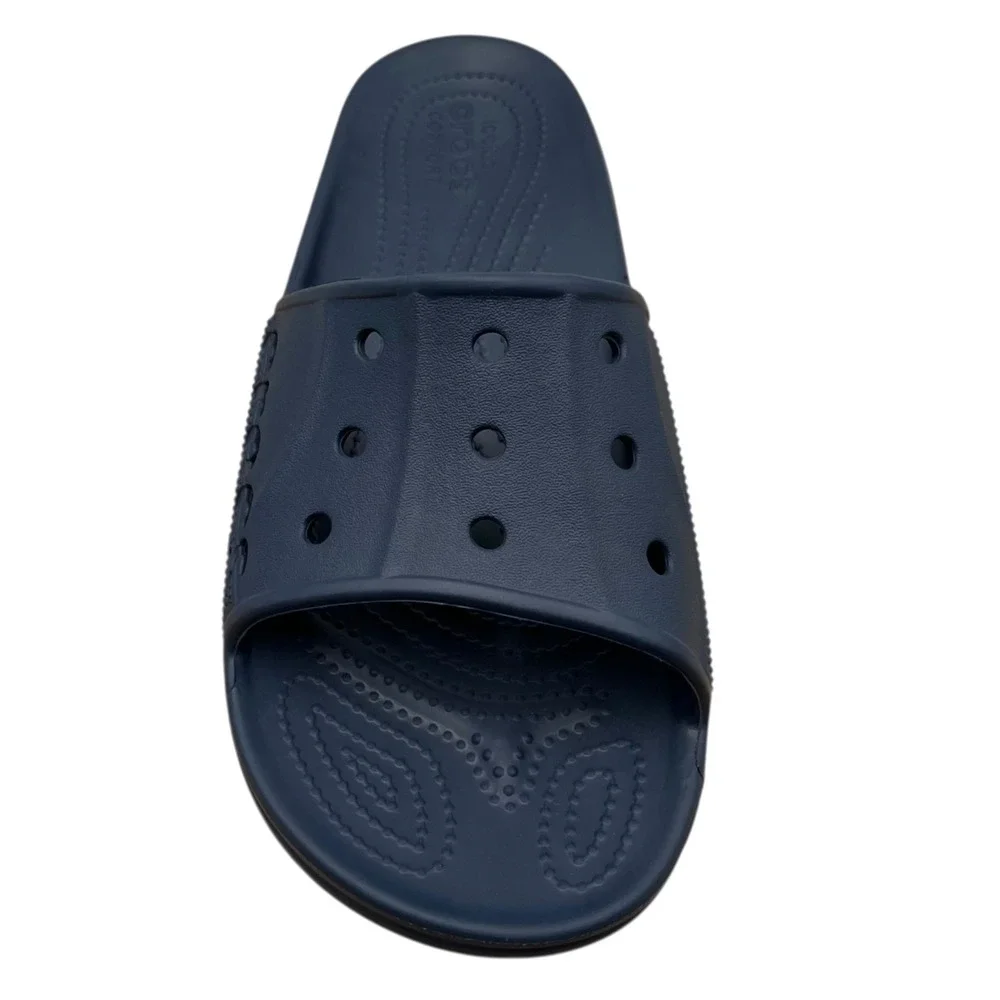Crocs Baya‎ Men's Slide Sandals Size 10 Navy Blue Lightweight Water Friendly
